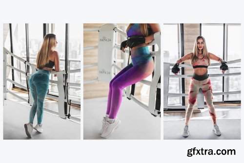 CreativeMarket - Leggings Mock-Up Gym Style 4505545