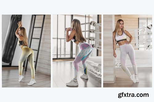 CreativeMarket - Leggings Mock-Up Gym Style 4505545