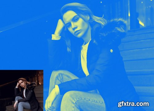 CreativeMarket - Duotone Photoshop Action 4583597