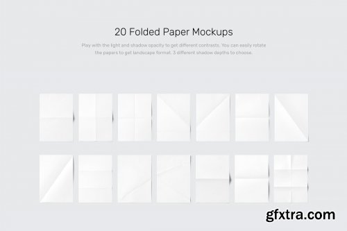 Download Creativemarket Folded Paper Mockups 4610821 Gfxtra