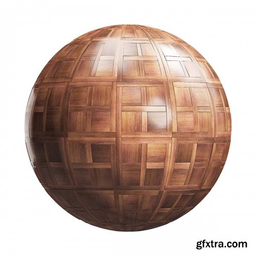 Dark chantilly wood parquet 02 PBR Texture