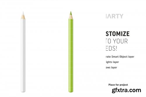 CreativeMarket - Matt eye pencil mockup 4570032