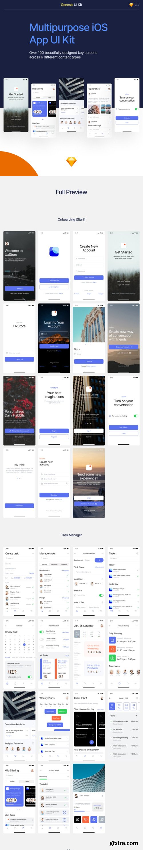 Genesis - iOS App UI Kit Genesis - iOS App UI Kit