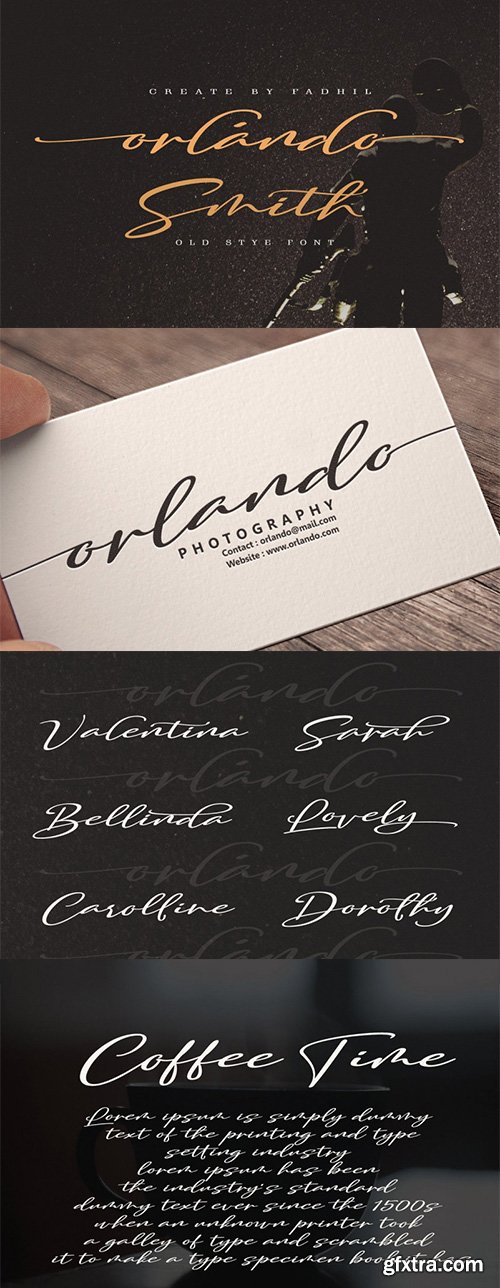 Orlando Smith Script Font Orlando Smith Script Font