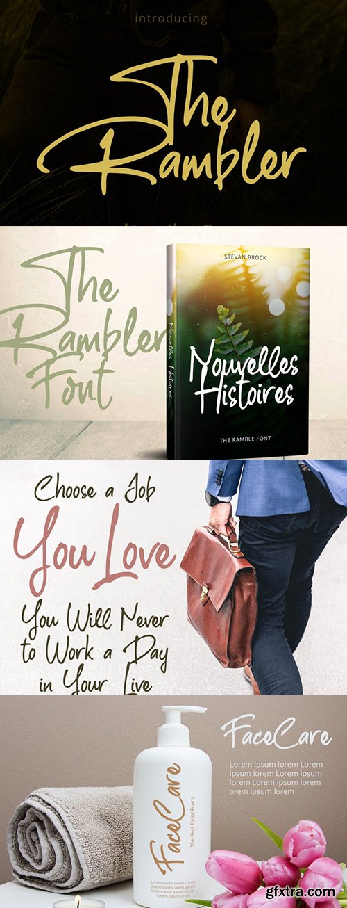 The Rumbler Script Font The Rumbler Script Font