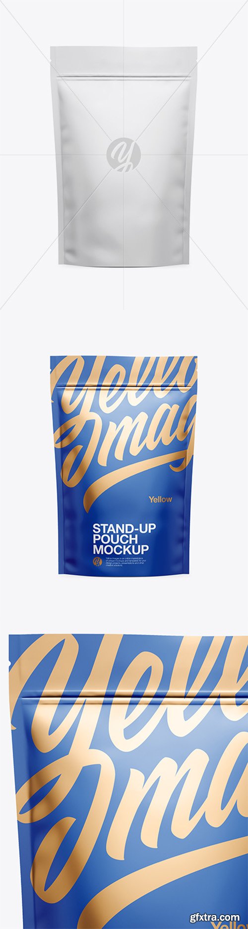 Matte Stand Up Pouch W/ Zipper Mockup - Front View 22660 Matte Stand Up Pouch W/ Zipper Mockup - Front View 22660