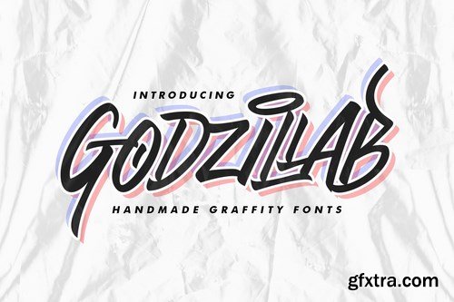 Godzillab - Handmade Graffity Font Godzillab - Handmade Graffity Font