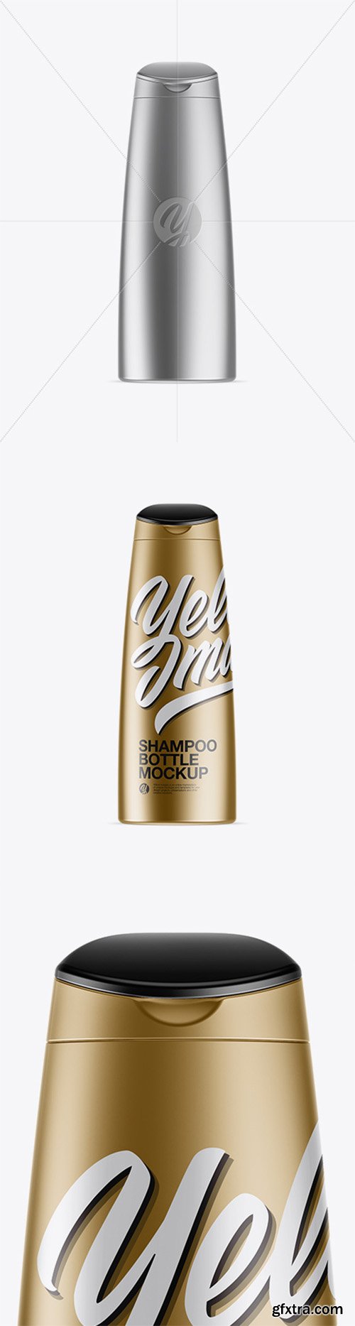 Matte Metallic Shampoo Bottle Mockup 25556 Matte Metallic Shampoo Bottle Mockup 25556