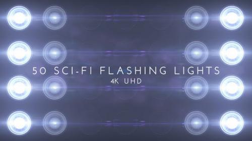Videohive - Sci Fi Flashing 50 Lights