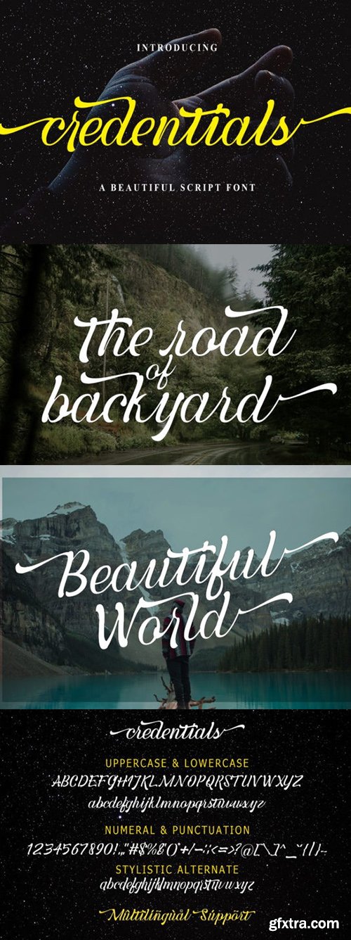 Credentials Script Font Credentials Script Font