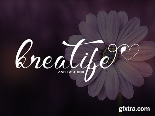 Kreatife Script Font Kreatife Script Font