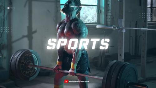 Videohive - Sport Youtube Channel Opener / Glitch Fitness and Workout