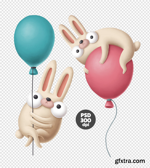 funny-rabbits-with-air-balloons_147671-156