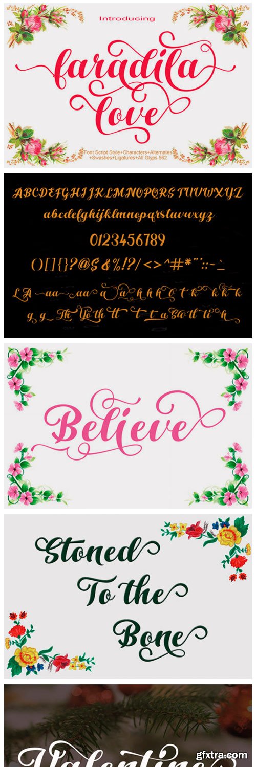 Faradila Love Font Faradila Love Font