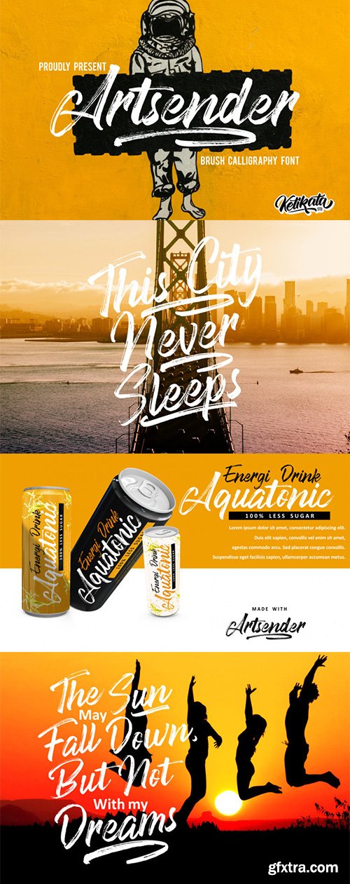 Artsender Brush Font Artsender Brush Font