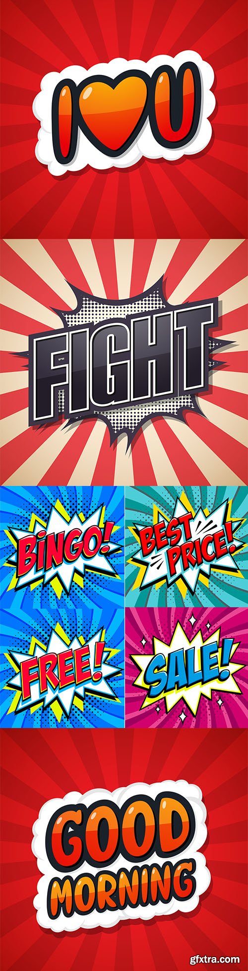 Vector Backgrounds of Promotion Banner with Various Message Vector Backgrounds of Promotion Banner with Various Message