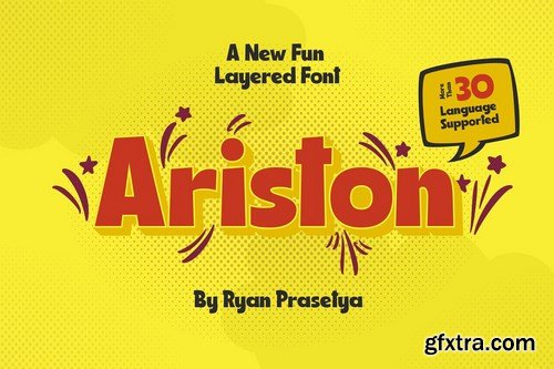 CM - Ariston Comic Layered Font 4629940 CM - Ariston Comic Layered Font 4629940