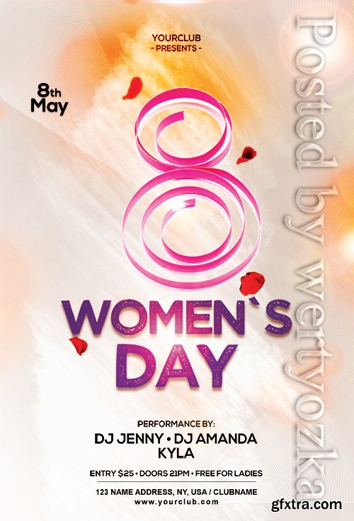 Womens Day  - Premium flyer psd template