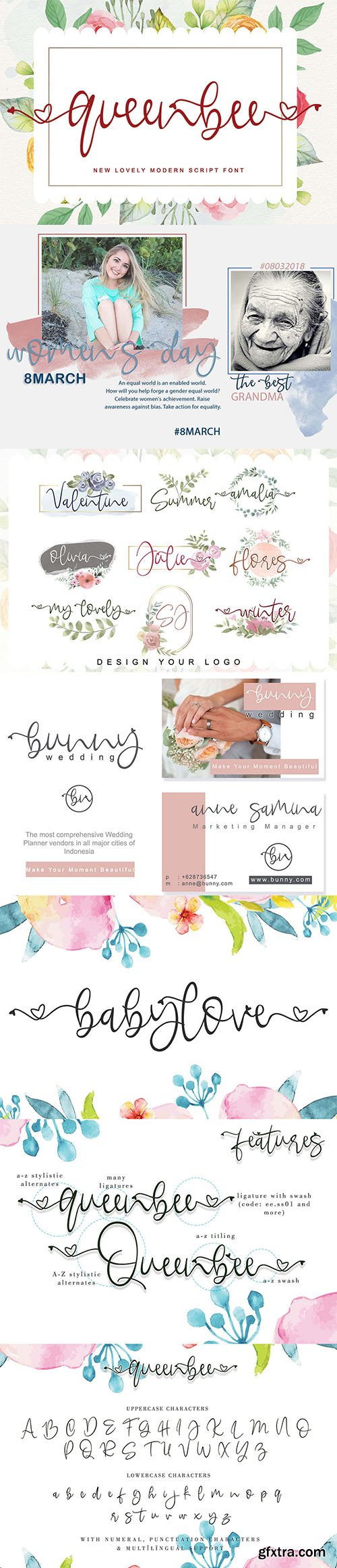 Queenbee Script Font Queenbee Script Font