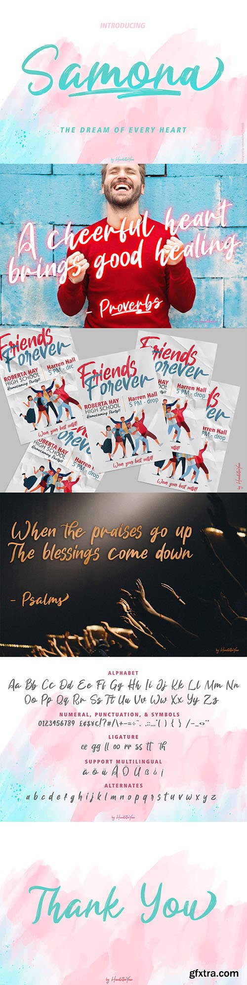 Samona Script Font Samona Script Font