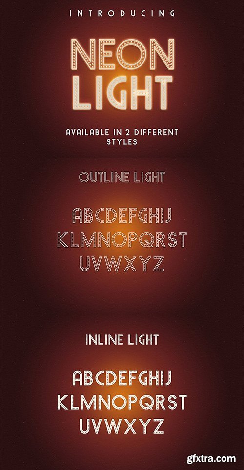 Neon Light Font Neon Light Font