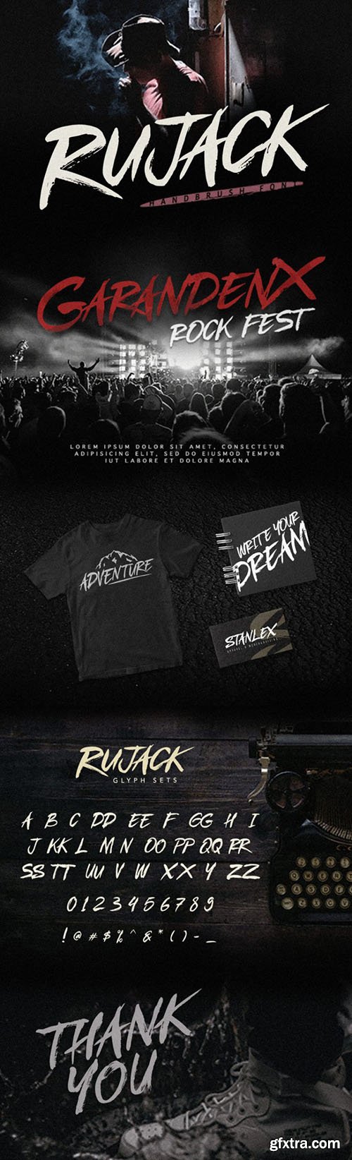 Rujack HandBrush Font Rujack HandBrush Font