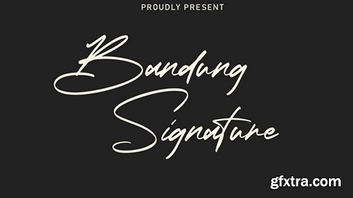 Bandung Signature Font 