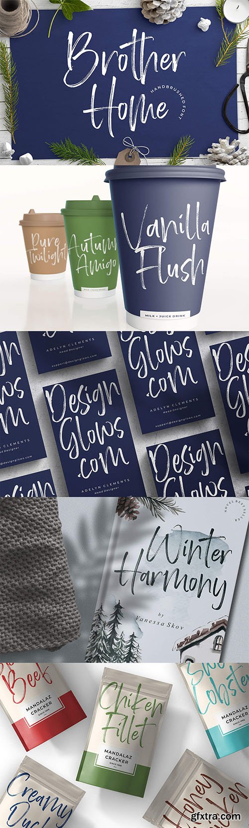 Brother Home Brush Font Brother Home Brush Font