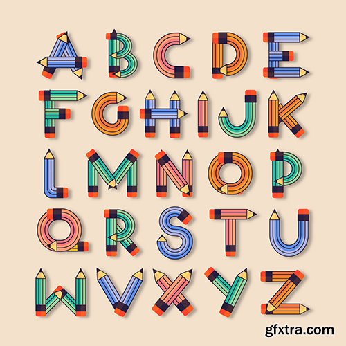 Flat Kids School English Font Flat Kids School English Font