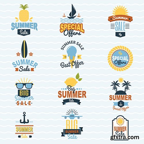 Summer Seasonal Sale Shopping Offer Discount Badge Summer Seasonal Sale Shopping Offer Discount Badge