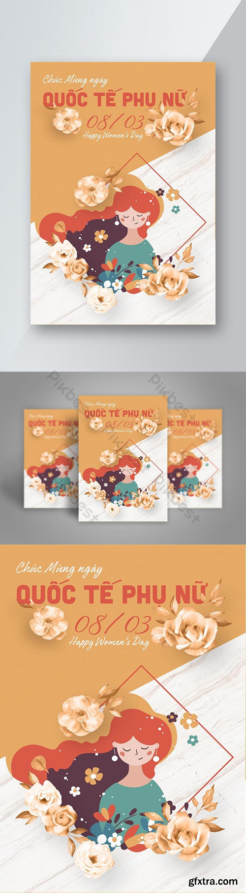 Happy International Women s Day Poster 83 Template AI GFxtra