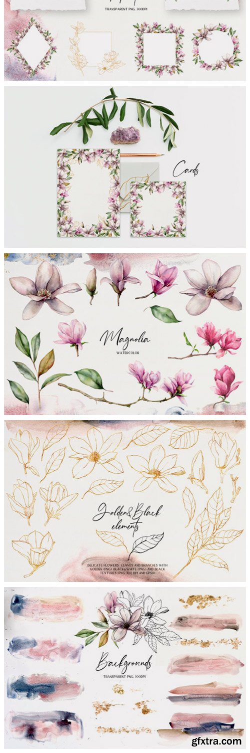 Magnolia Time Watercolor 3105075 Magnolia Time Watercolor 3105075