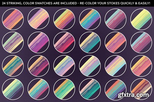 Multi-color, Mixed Paint Brushes