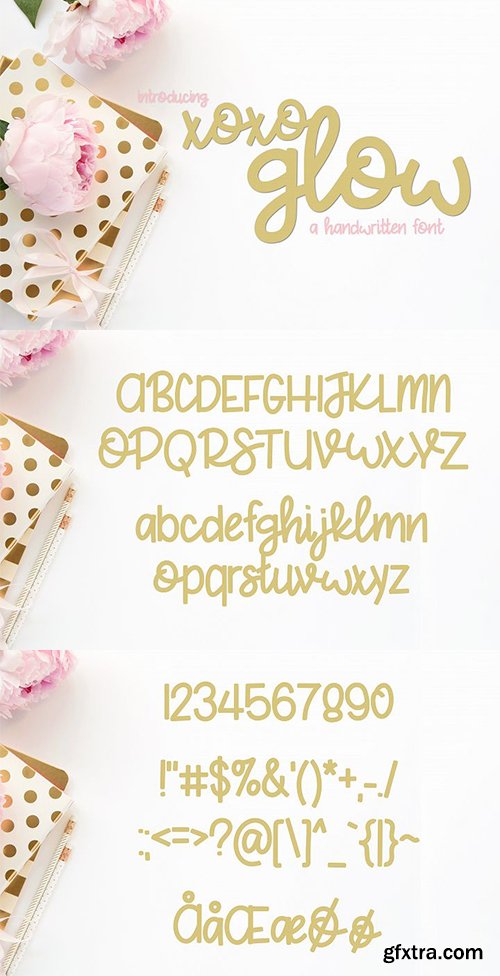 XoXo Glow Handwritten Font XoXo Glow Handwritten Font