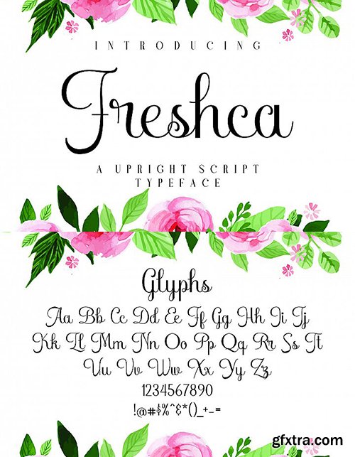 Freshca Script Font Freshca Script Font