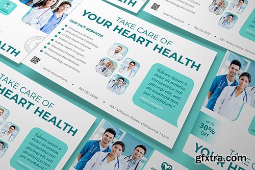 Medical A5 Flyer PSD Template Medical A5 Flyer PSD Template