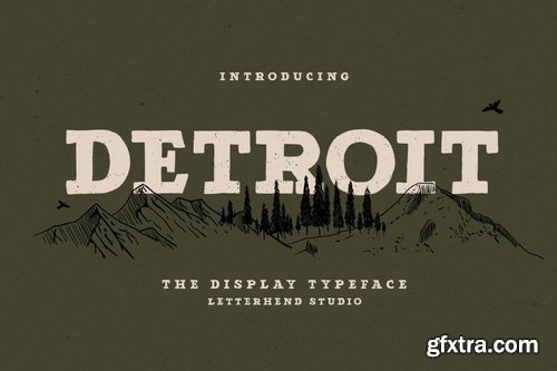 CM - Detroit - Slab Serif Typeface - 4647705