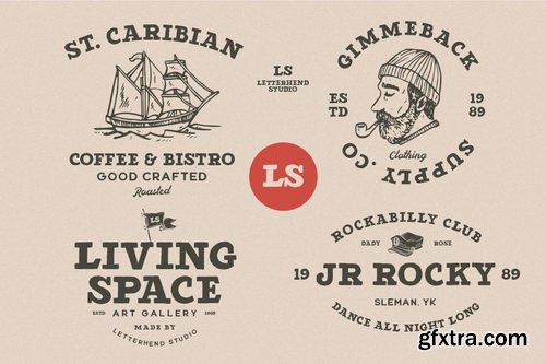 CM - Detroit - Slab Serif Typeface - 4647705