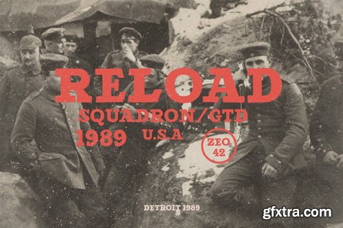 CM - Detroit - Slab Serif Typeface - 4647705