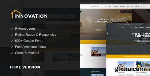 ThemeForest - Innovation v1.0 - Construction Building HTML Template (Update: 13 November 15) - 13313413