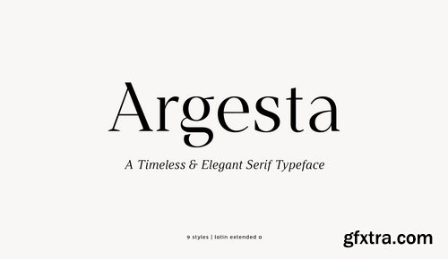 Argesta Font Family Argesta Font Family