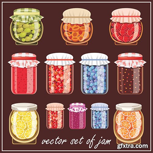Jars Different Shapes Jam Set Jars Different Shapes Jam Set