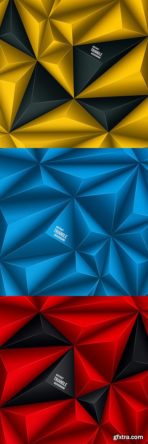 Polygon 3d abstract background design
