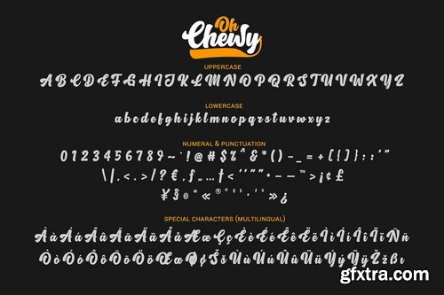 CM - Oh Chewy - Sweet &amp; Bold Script Font 4634527