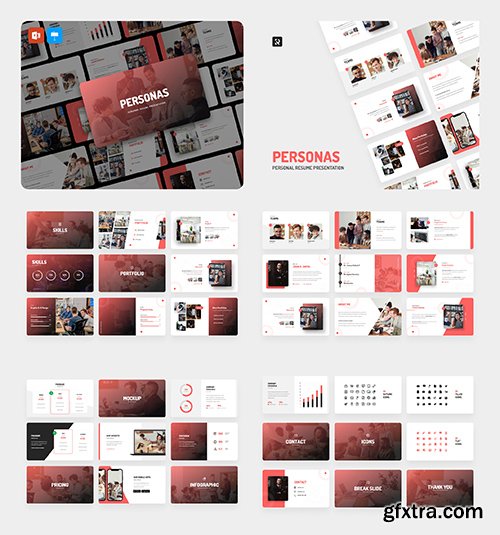 Personas - Personal Resume Presentation Template Personas - Personal Resume Presentation Template