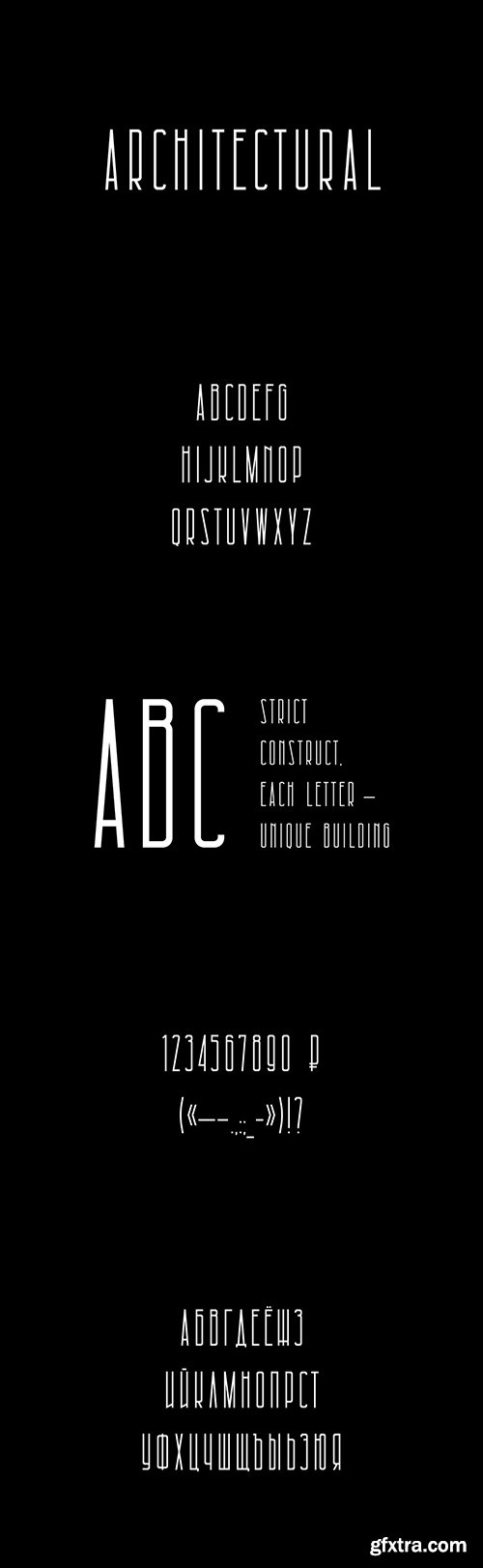 Architectural Display Font Architectural Display Font
