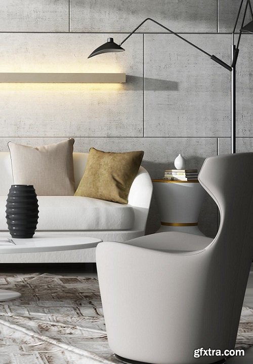 Post modern Livingroom 03