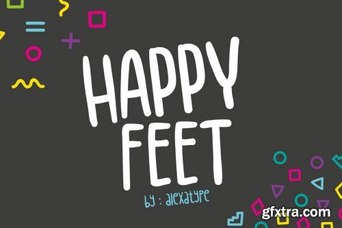 Happy Feet - Children Font Happy Feet - Children Font