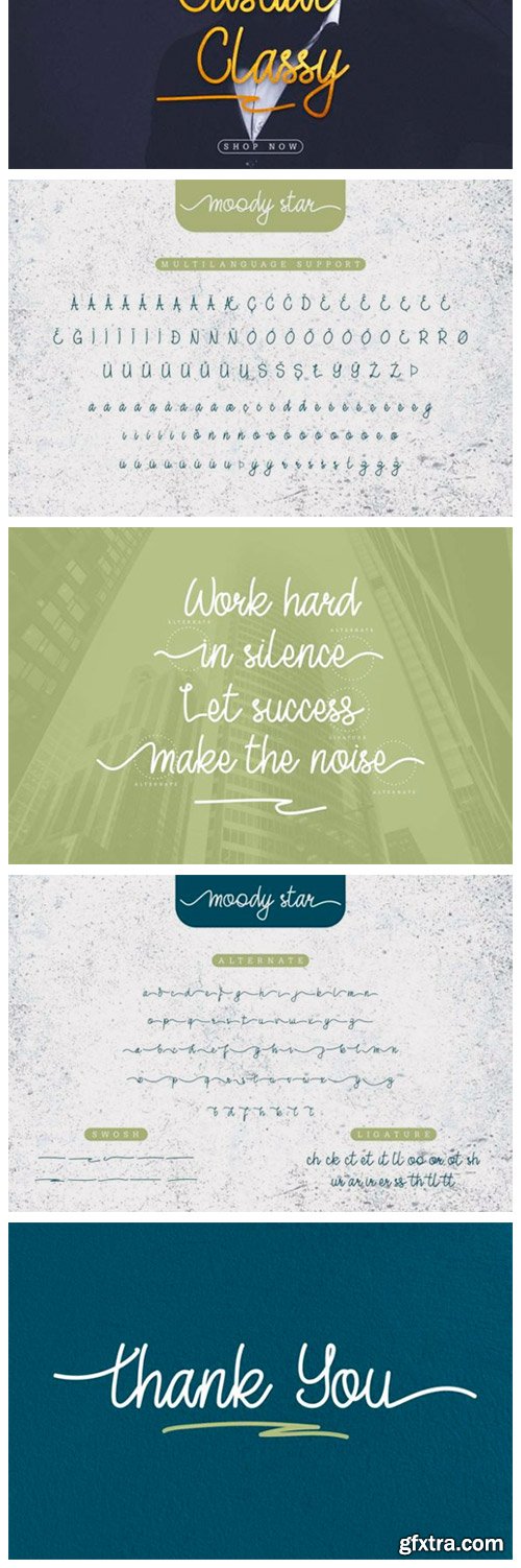 Moody Star Font Moody Star Font