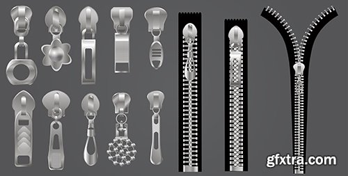 Metal Zippers Set Metal Zippers Set